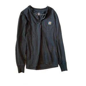 Carhartt Qtr Snap Relaxed Fit Long Sleeve Thermal Mens M